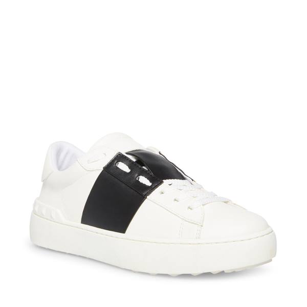 Tenis Steve Madden Keaton Feminino Branco Pretas | SM-190JQ