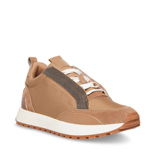 Tenis Steve Madden Keyan Taupe Feminino Cinzentas Marrom Multicoloridas | SM-078EM