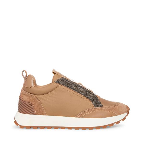 Tenis Steve Madden Keyan Taupe Feminino Cinzentas Marrom Multicoloridas | SM-078EM