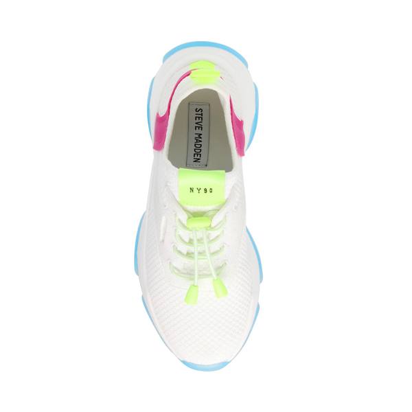 Tenis Steve Madden Myles Fuschia Feminino Branco | SM-471NF