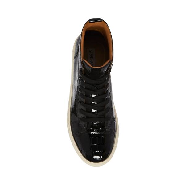 Tenis Steve Madden Promoter-c Crocodile Masculino Pretas | SM-382QI