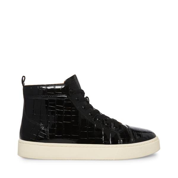 Tenis Steve Madden Promoter-c Crocodile Masculino Pretas | SM-382QI