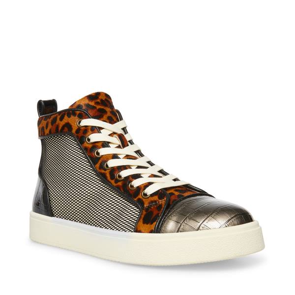 Tenis Steve Madden Promoter-s Leopard Masculino Pretas Leopardo | SM-964EB