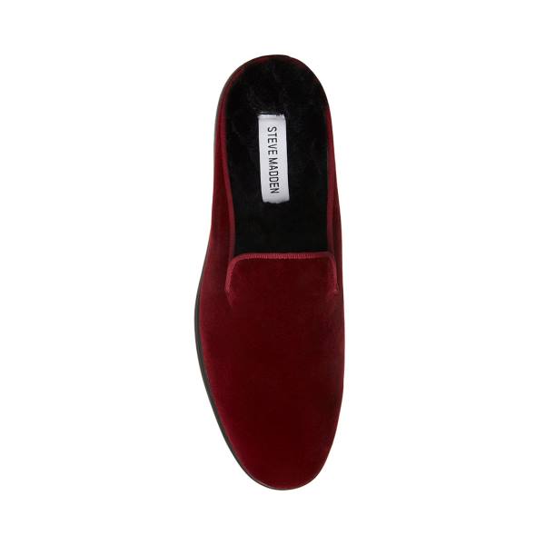 Tenis Steve Madden Questt Burgundy Velvet Masculino Bordeaux | SM-836LU