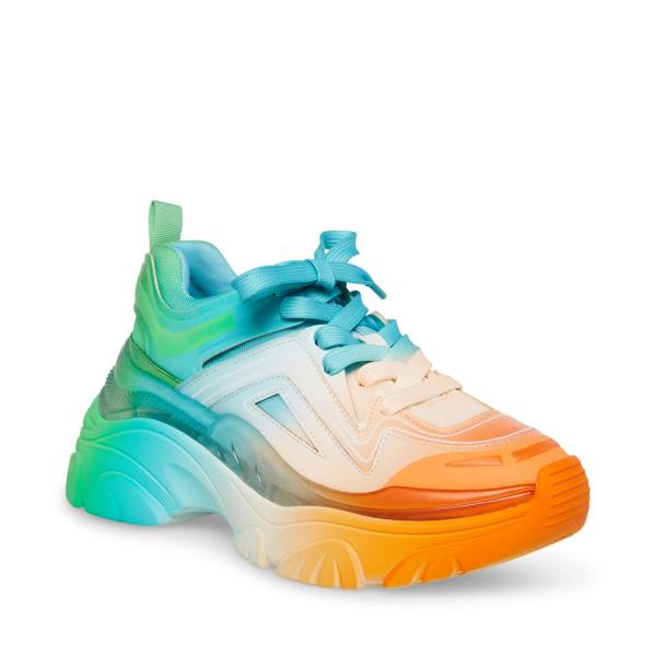 Tenis Steve Madden Regards Feminino Laranja Multicoloridas | SM-409VA