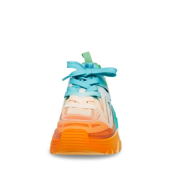 Tenis Steve Madden Regards Feminino Laranja Multicoloridas | SM-409VA