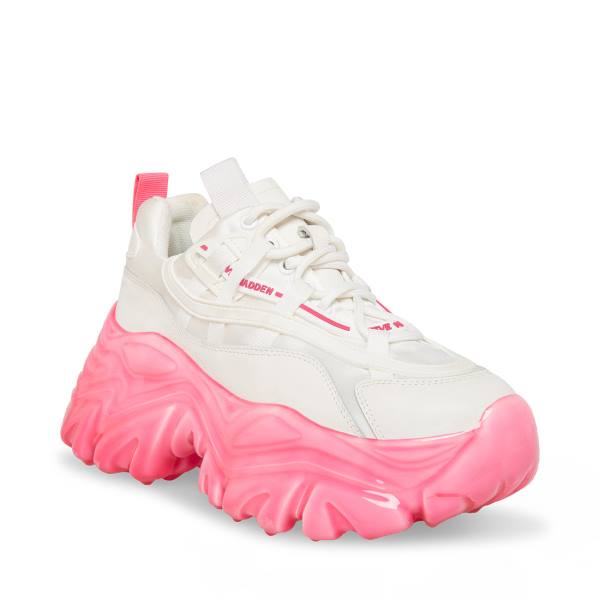 Tenis Steve Madden Revel Feminino Branco Rosa | SM-734KR