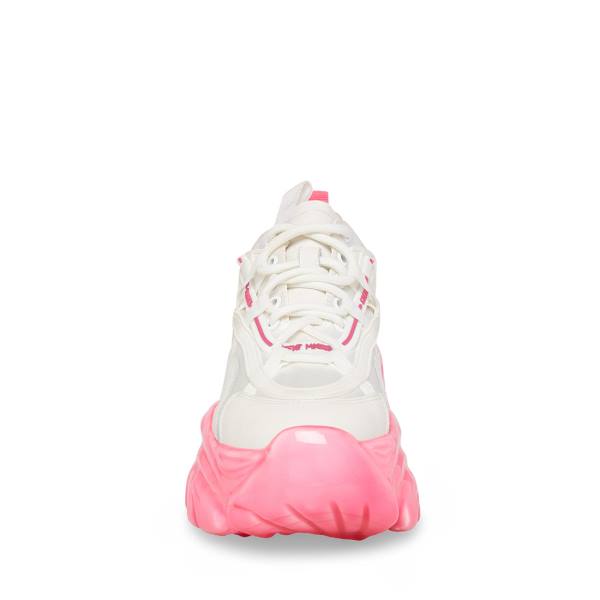 Tenis Steve Madden Revel Feminino Branco Rosa | SM-734KR