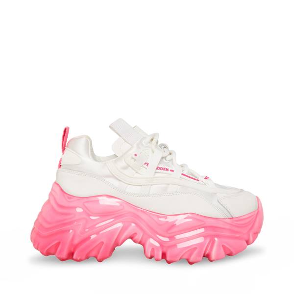 Tenis Steve Madden Revel Feminino Branco Rosa | SM-734KR