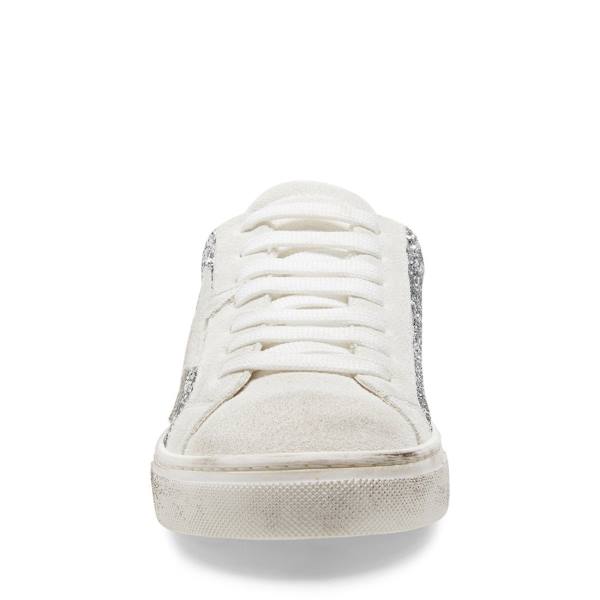 Tenis Steve Madden Rubie Glitter Feminino Prateadas | SM-452BC