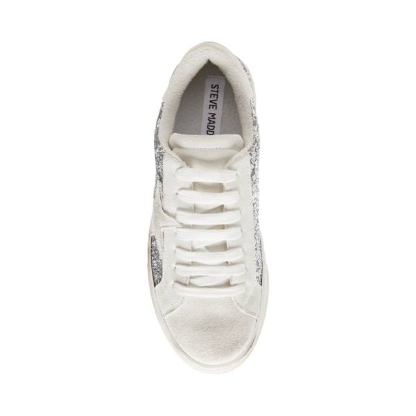 Tenis Steve Madden Rubie Glitter Feminino Prateadas | SM-452BC