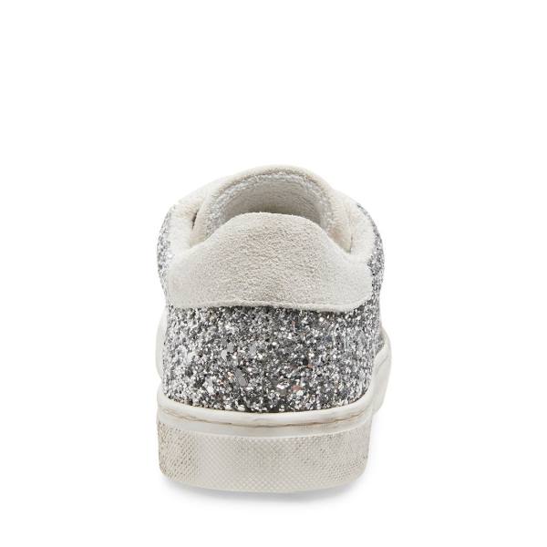 Tenis Steve Madden Rubie Glitter Feminino Prateadas | SM-452BC