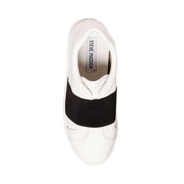 Tenis Steve Madden Sand Feminino Branco Pretas | SM-403UI