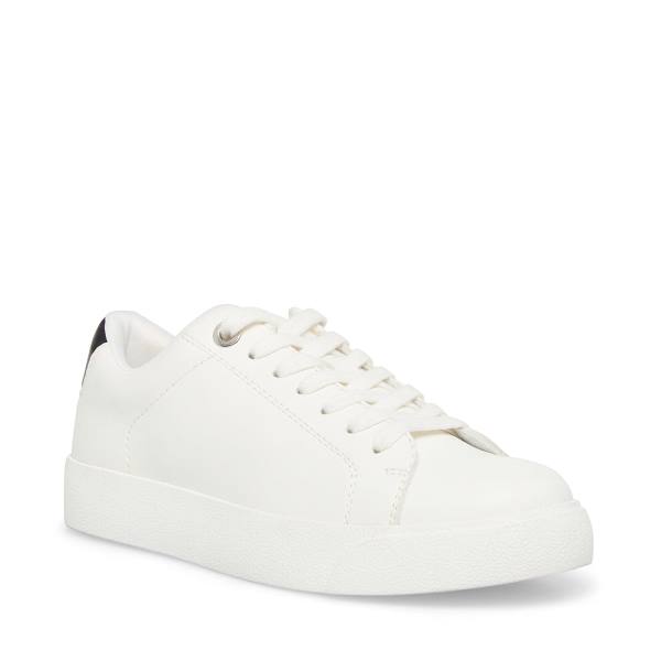 Tenis Steve Madden Scout Feminino Branco Pretas | SM-718PB