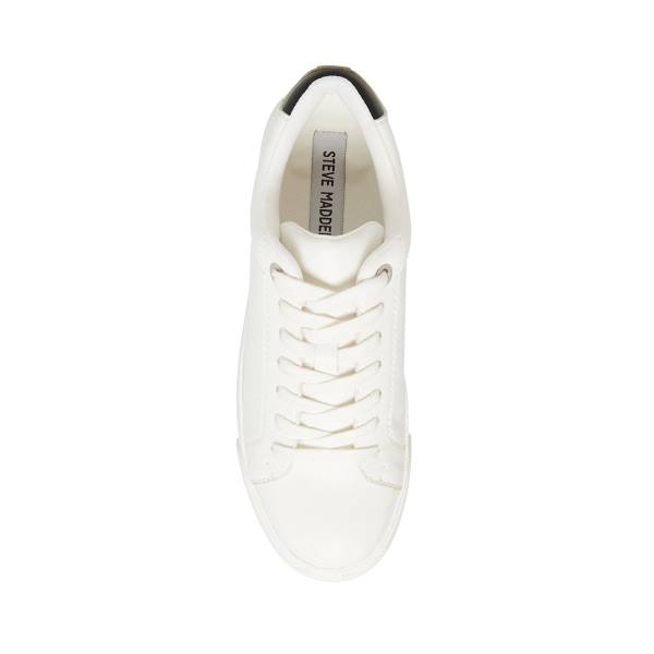 Tenis Steve Madden Scout Feminino Branco Pretas | SM-718PB