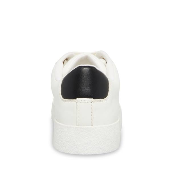 Tenis Steve Madden Scout Feminino Branco Pretas | SM-718PB