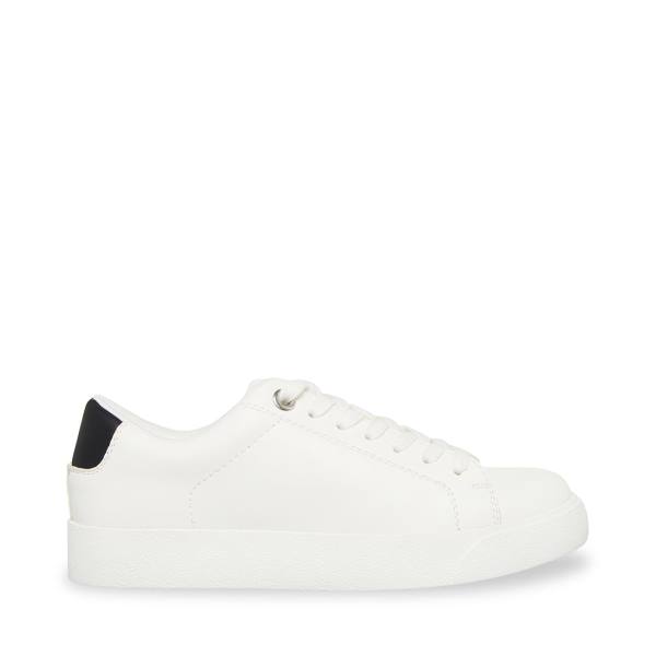 Tenis Steve Madden Scout Feminino Branco Pretas | SM-718PB