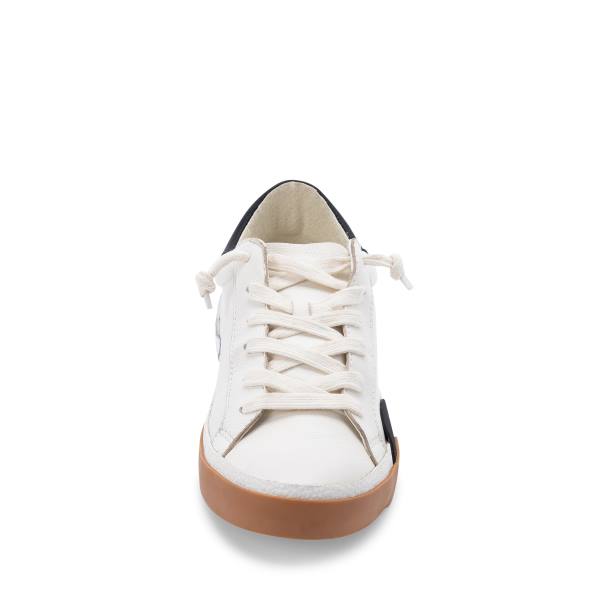 Tenis Steve Madden Zina Feminino Branco Pretas | SM-703EW