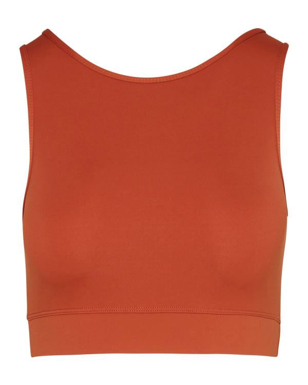 Tops Steve Madden Cropped Active Tank Feminino Marrom | SM-508BZ