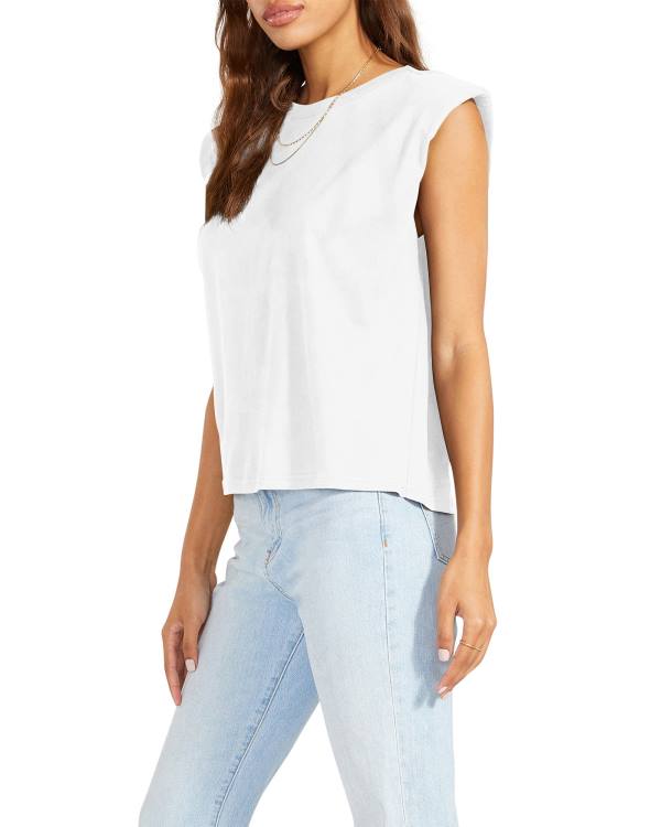 Tops Steve Madden Just Add Boardroom Tank Feminino Branco | SM-065AN