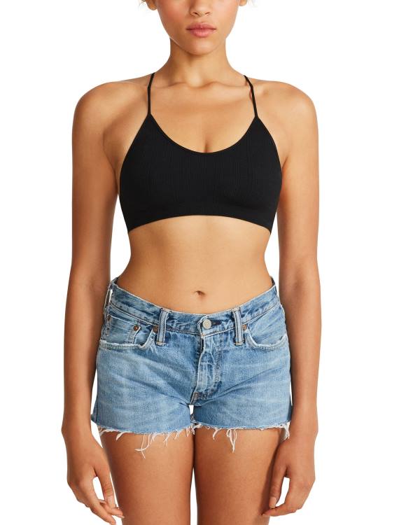 Tops Steve Madden The Ella Mesh Bralette Feminino Pretas | SM-458MI