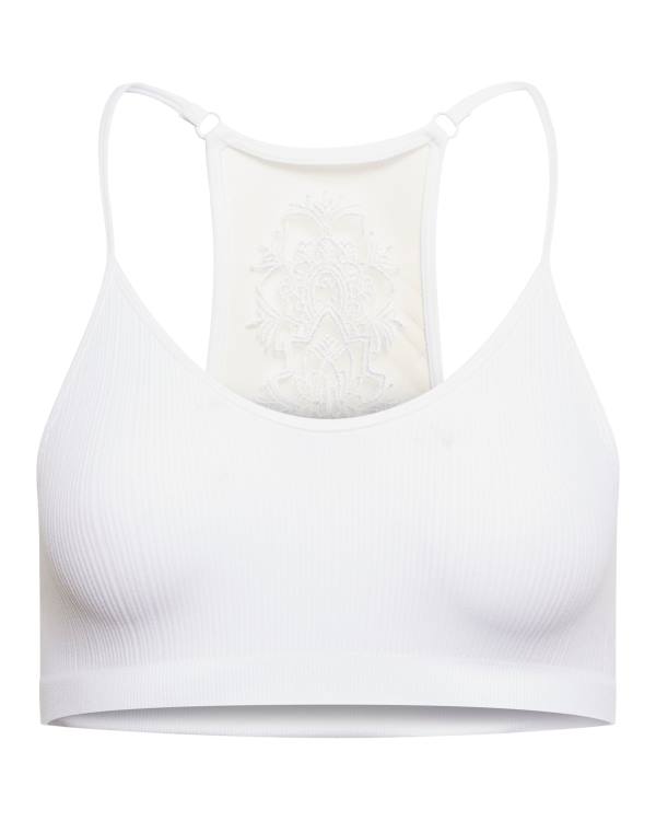 Tops Steve Madden The Ella Mesh Bralette Feminino Branco | SM-683UP