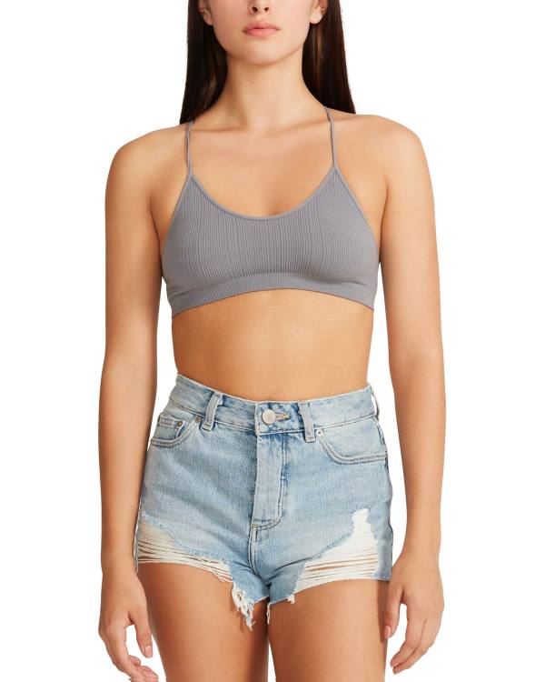 Tops Steve Madden The Ella Mesh Bralette Feminino Cinzentas | SM-971JI