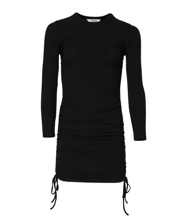 Vestidos Steve Madden Long Sleeve Mini Feminino Pretas | SM-570OP