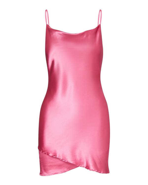 Vestidos Steve Madden Satin Slip Feminino Rosa | SM-251WK