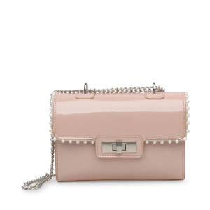 Bolsas Crossbody Steve Madden Bvyper Pearl Blush Envernizados Feminino Rosa | SM-673DY