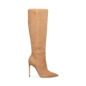 Botas Steve Madden Izetta Taupe Camurça Feminino Cinzentas Marrom | SM-521YD