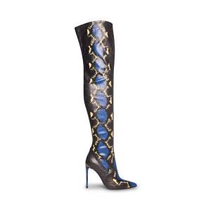 Botas Steve Madden Vava Snake Feminino Azuis Serpentine | SM-571IU