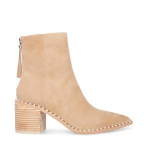 Botins Steve Madden Aquarius Tan Camurça Feminino Marrom | SM-748AZ