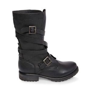 Botins Steve Madden Banddit Couro Feminino Pretas | SM-091BN