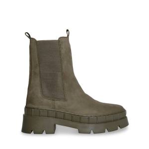 Botins Steve Madden Barclay Couro Feminino Verdes | SM-176ME