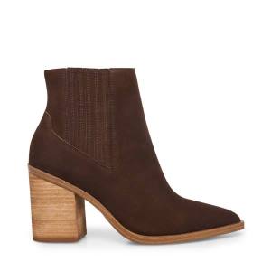 Botins Steve Madden Catreena Nubuck Feminino Marrom | SM-607TR