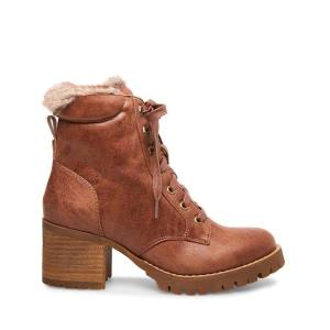 Botins Steve Madden Conforto Tan Feminino Marrom | SM-781TC