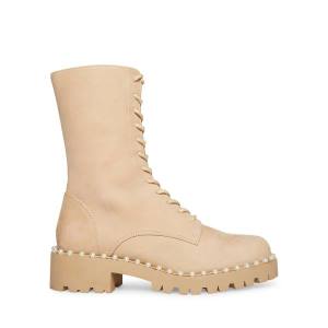 Botins Steve Madden Conrad Bone Nubuck Feminino Bege | SM-672JW