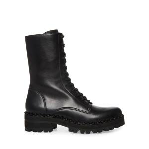 Botins Steve Madden Conrad Couro Feminino Pretas | SM-138SL