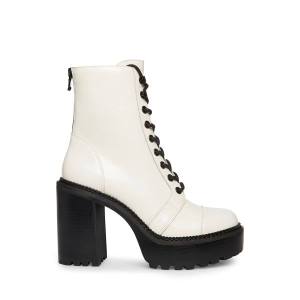 Botins Steve Madden Core Couro Feminino Branco | SM-357GA