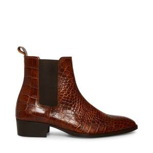 Botins Steve Madden Dex-c Crocodile Masculino Marrom | SM-601PV