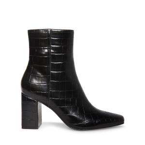 Botins Steve Madden Divine Crocodile Feminino Pretas | SM-860SY