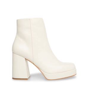 Botins Steve Madden Edsel Bone Couro Feminino Bege | SM-409XI