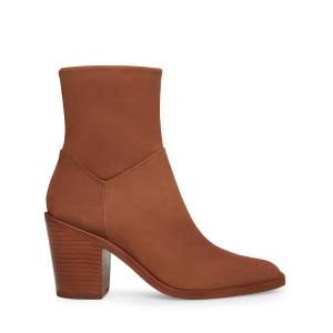 Botins Steve Madden Harmen Nubuck Feminino Marrom | SM-148FY