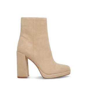 Botins Steve Madden Main Sand Camurça Feminino Marrom | SM-914RT