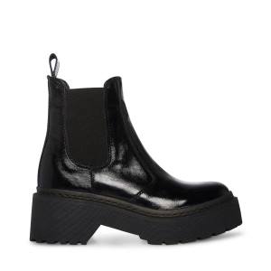 Botins Steve Madden Manzo Envernizados Feminino Pretas | SM-841AK