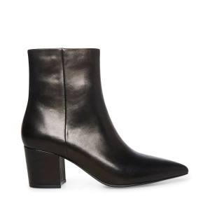 Botins Steve Madden Ossie Couro Feminino Pretas | SM-149VQ