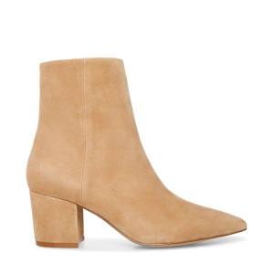 Botins Steve Madden Ossie Tan Camurça Feminino Marrom | SM-821QF