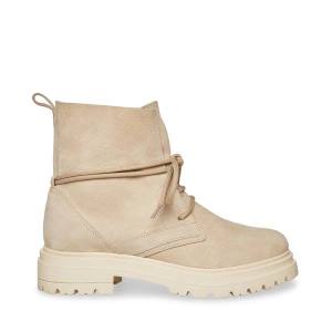 Botins Steve Madden Tahoe Bone Camurça Feminino Bege | SM-469PJ