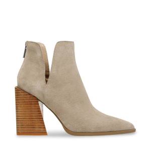 Botins Steve Madden Taylen Tan Camurça Feminino Marrom | SM-927WU